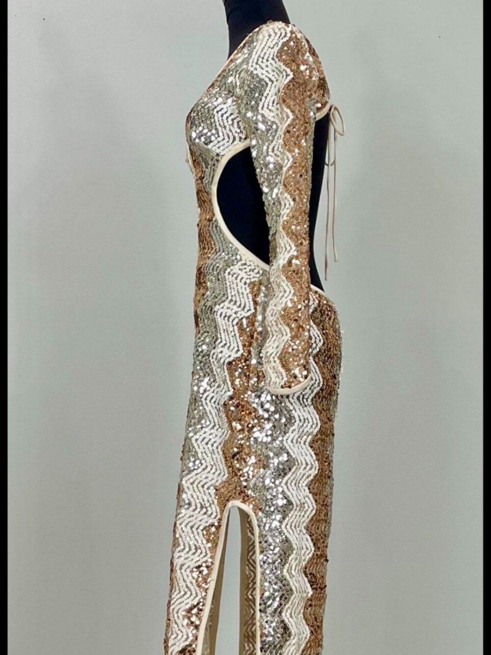 Missoni Vintage Sequin Backless Gown - Picture 3 of 15